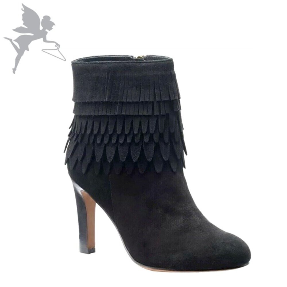 ISOLA LONDON Layton suede fringe bootie